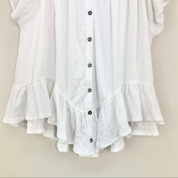 Free People Mint Julep Tee White Size M - Picture 5 of 8